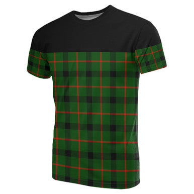 Scottish Kincaid Modern Clan Tartan T-Shirt Horizontal Style Front Side Tartan Plaid
