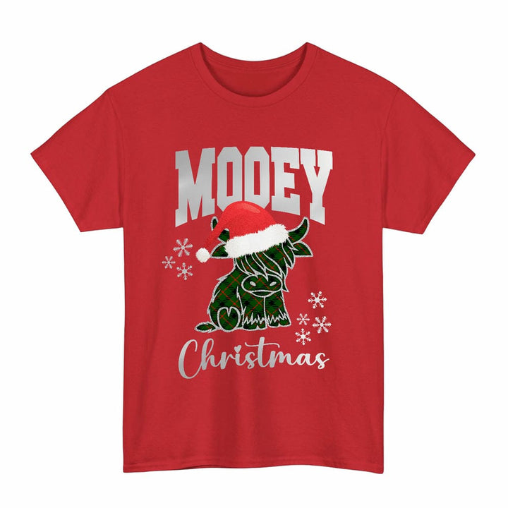 Scottish Kincaid Modern Clan Tartan T-Shirt - Mooey Christmas Tartan Plaid Red Color