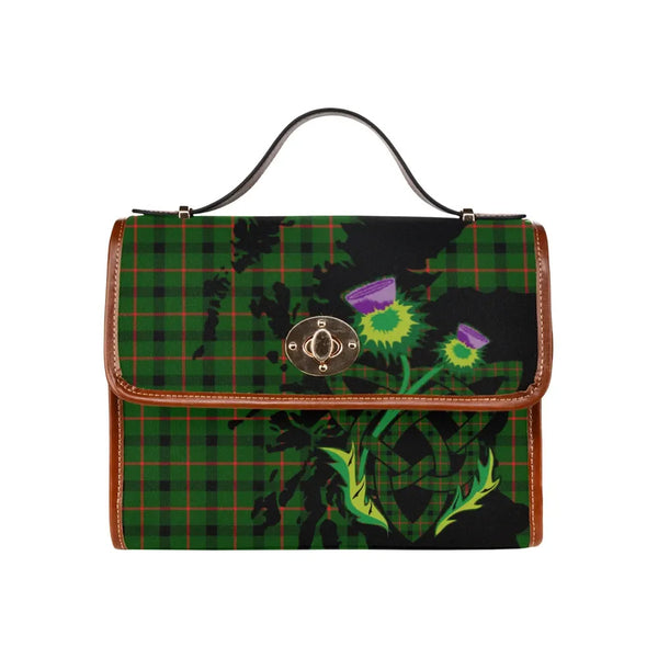 Scottish Kincaid Modern Clan Tartan Waterproof Canvas Bag With Thistle Tartan Plaid 2