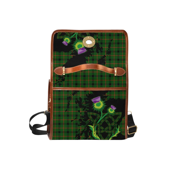 Scottish Kincaid Modern Clan Tartan Waterproof Canvas Bag With Thistle Tartan Plaid 6
