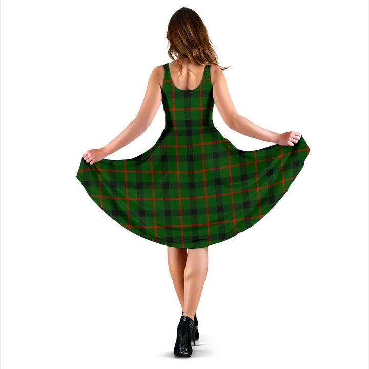 Scottish Kincaid Modern Clan Tartan Women Midi Dress