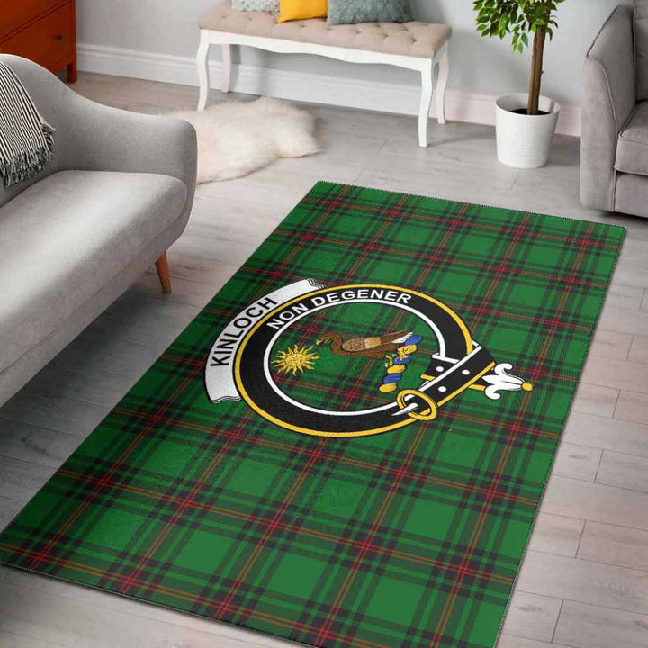 Scottish Kinloch Clan Crest Tartan Area Rug Tartan Plaid 1
