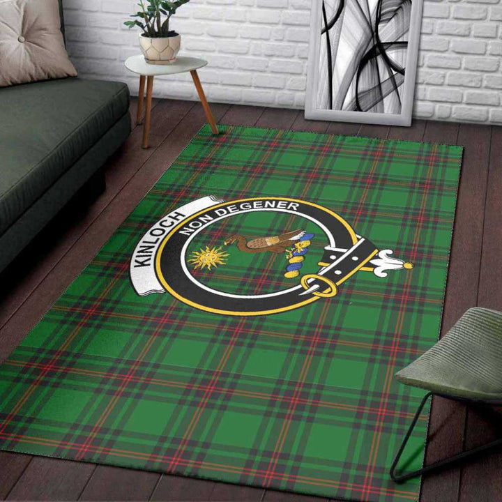 Scottish Kinloch Clan Crest Tartan Area Rug Tartan Plaid 3