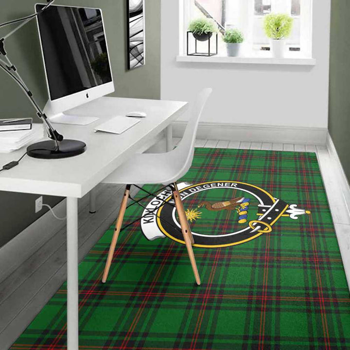 Scottish Kinloch Clan Crest Tartan Area Rug Tartan Plaid 4