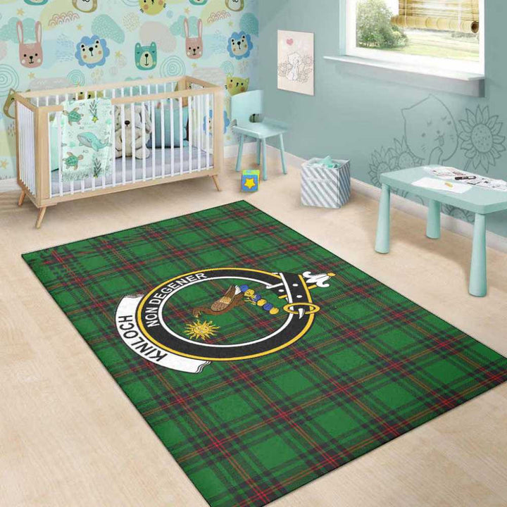 Scottish Kinloch Clan Crest Tartan Area Rug Tartan Plaid 5
