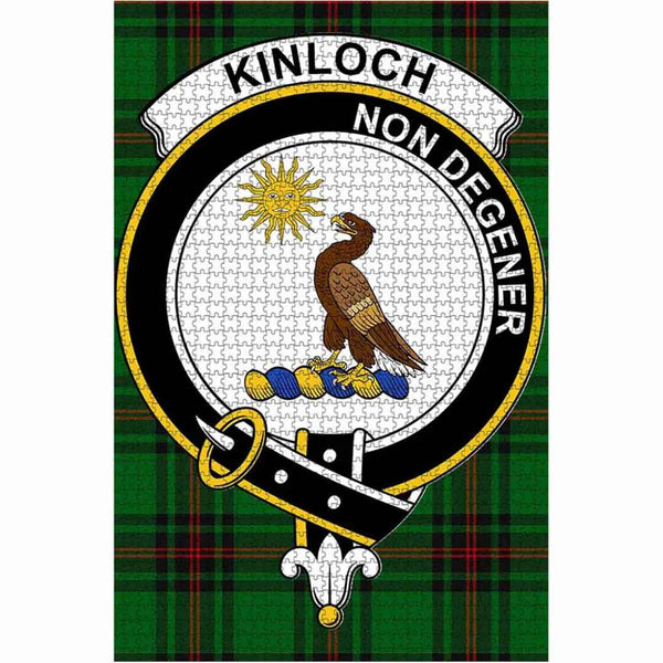 Scottish Kinloch Clan Crest Tartan Jigsaw Puzzle 1