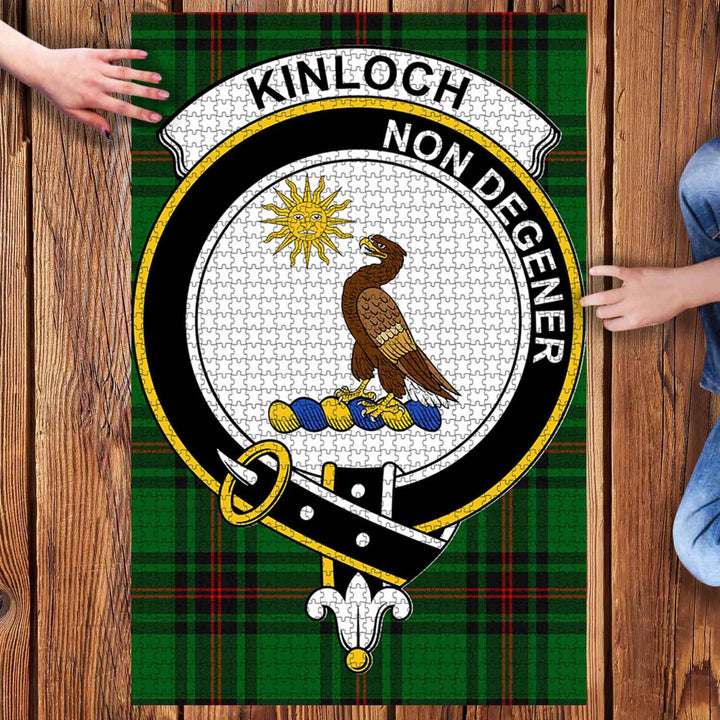 Scottish Kinloch Clan Crest Tartan Jigsaw Puzzle 3