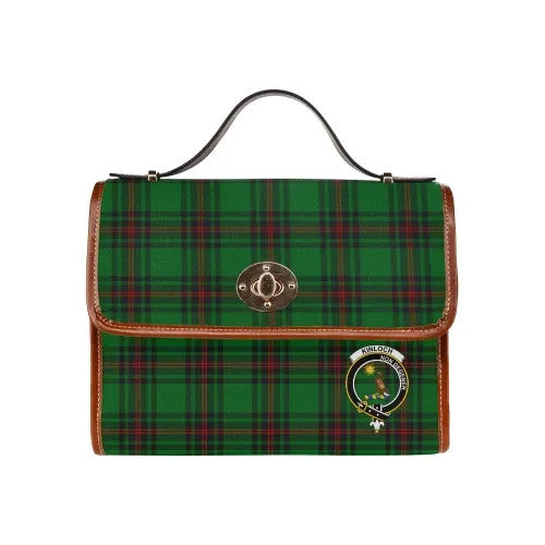 Scottish Kinloch Clan Crest Tartan Waterproof Canvas Bag Tartan Plaid 2