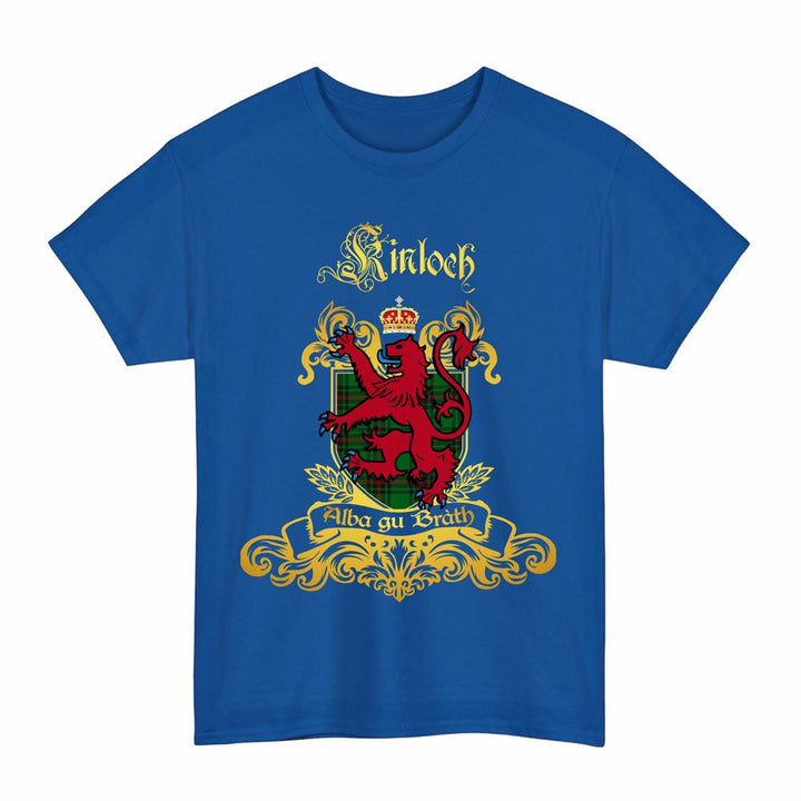 Scottish Kinloch Clan Tartan Lion Rampant of Scotland T-Shirt Tartan Plaid Royal Color
