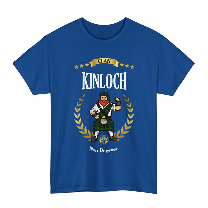 Scottish Kinloch Clan Tartan T-Shirt - Motto Scotsman Tartan Plaid Royal Color