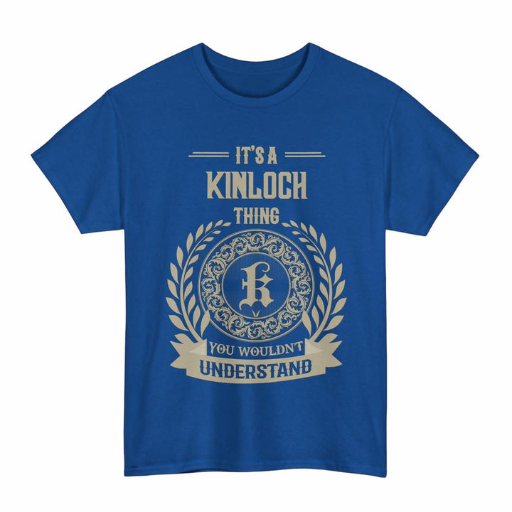Scottish Kinloch Clan Tartan T-Shirt - Vintage Family Name Tartan Plaid Royal Color