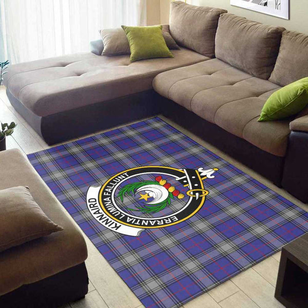 Scottish Kinnaird Clan Crest Tartan Area Rug Tartan Plaid 2