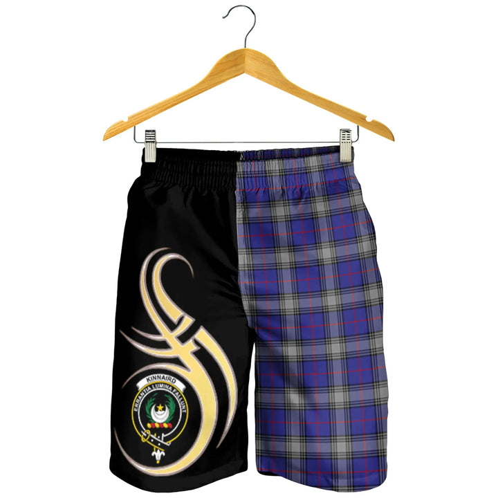 Scottish Kinnaird Clan Crest Tartan Believe in Me Men's Shorts
