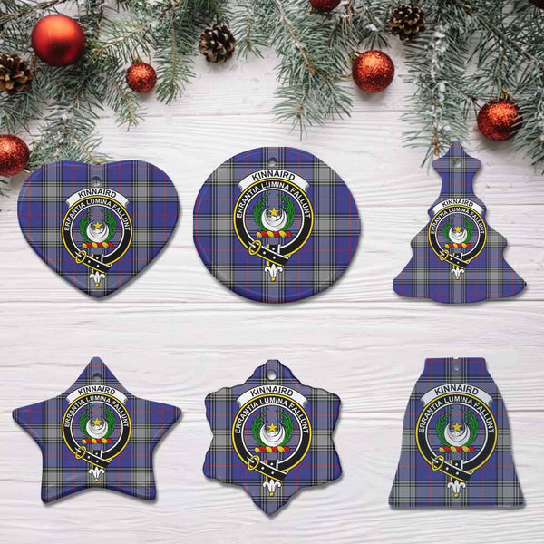 Scottish Kinnaird Clan Crest Tartan Ceramic Ornament All Tartan Plaid