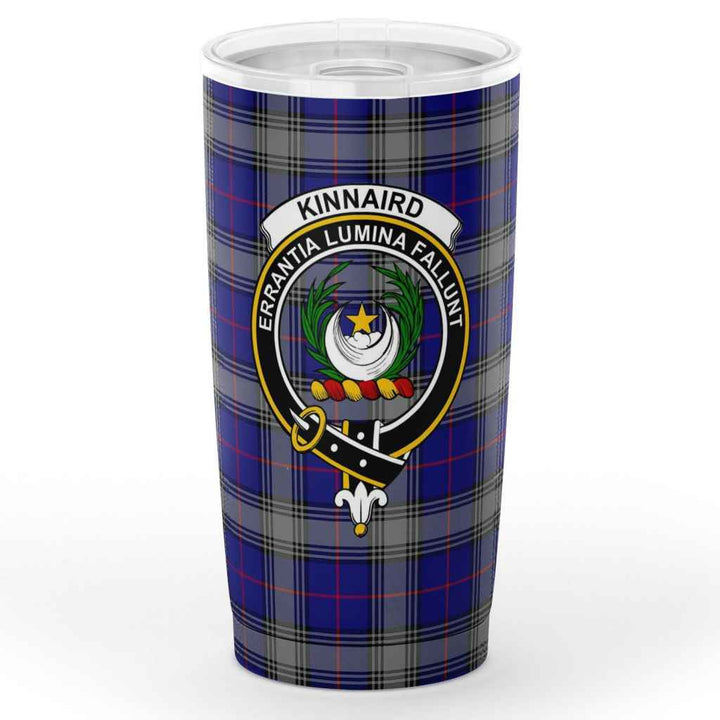 Scottish Kinnaird Clan Crest Tartan Insulated Tumbler Tartan Plaid 1