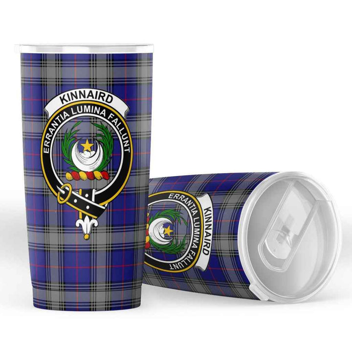 Scottish Kinnaird Clan Crest Tartan Insulated Tumbler Tartan Plaid 4