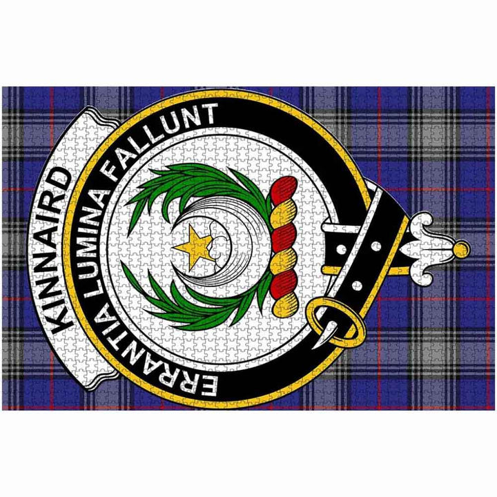 Scottish Kinnaird Clan Crest Tartan Jigsaw Puzzle 2