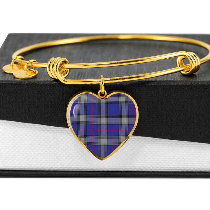 Scottish Kinnaird Clan Tartan Bangle Heart Tartan Plaid 6
