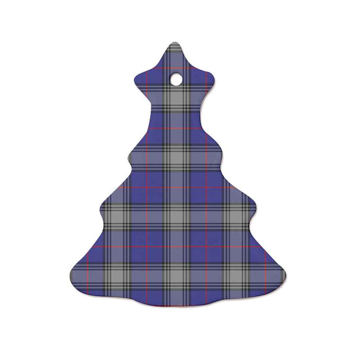 Scottish Kinnaird Clan Tartan Ceramic Ornament  Tree Shape Tartan Plaid