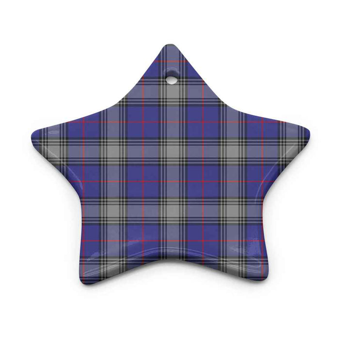 Scottish Kinnaird Clan Tartan Ceramic Ornament Star Shape Tartan Plaid