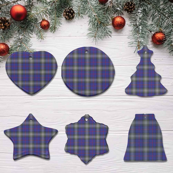 Scottish Kinnaird Clan Tartan Ceramic Ornament All Tartan Plaid