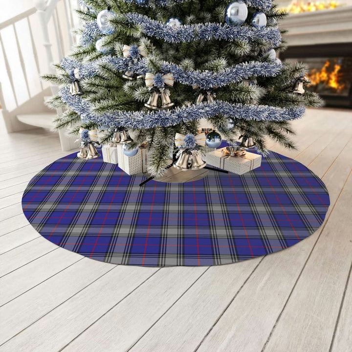 Scottish Kinnaird Clan Tartan Christmas Tree Skirt No Tassels 3 Tartan Plaid