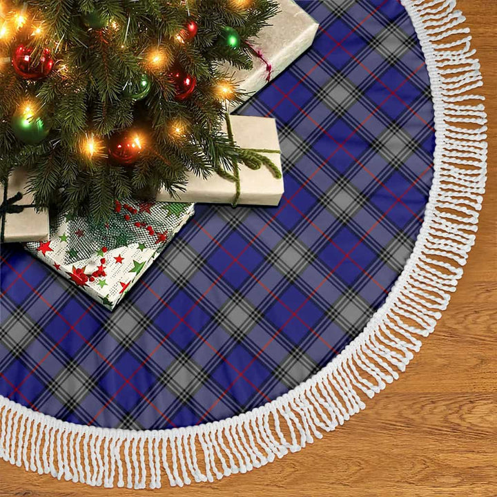 Scottish Kinnaird Clan Tartan Christmas Tree Skirt Tassels 2 Tartan Plaid