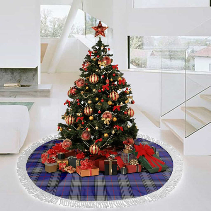 Scottish Kinnaird Clan Tartan Christmas Tree Skirt Tassels 3 Tartan Plaid