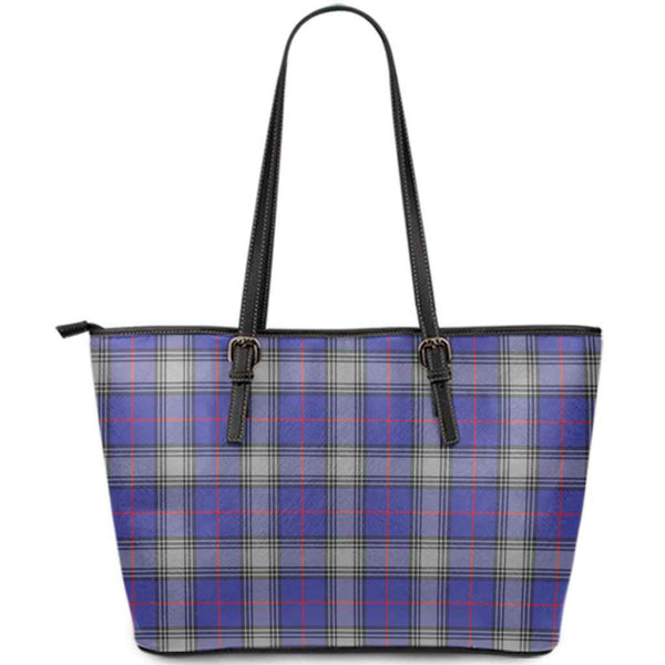 Scottish Kinnaird Clan Tartan Leather Tote Tartan Plaid