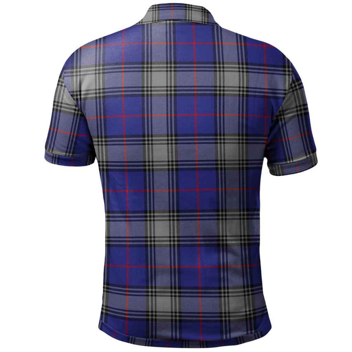 Scottish Kinnaird Clan Tartan Polo Shirt Back Side Tartan Plaid