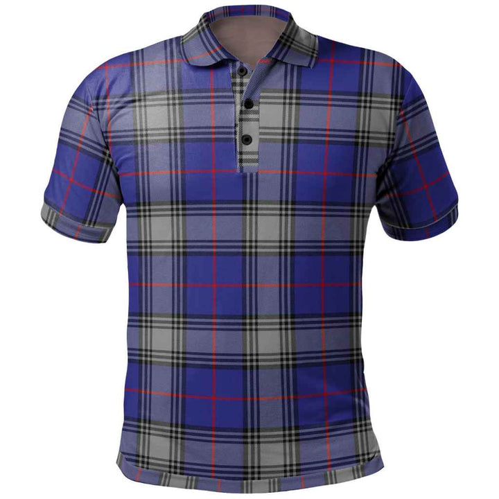 Scottish Kinnaird Clan Tartan Polo Shirt Front Side Tartan Plaid