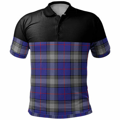 Scottish Kinnaird Clan Tartan Polo Shirt - Horizontal Style Front Side Tartan Plaid