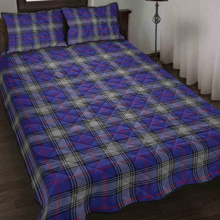 Scottish Kinnaird Clan Tartan Quilt Bed Set Tartan Plaid 2