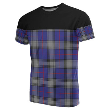 Scottish Kinnaird Clan Tartan T-Shirt Horizontal Style Front Side Tartan Plaid
