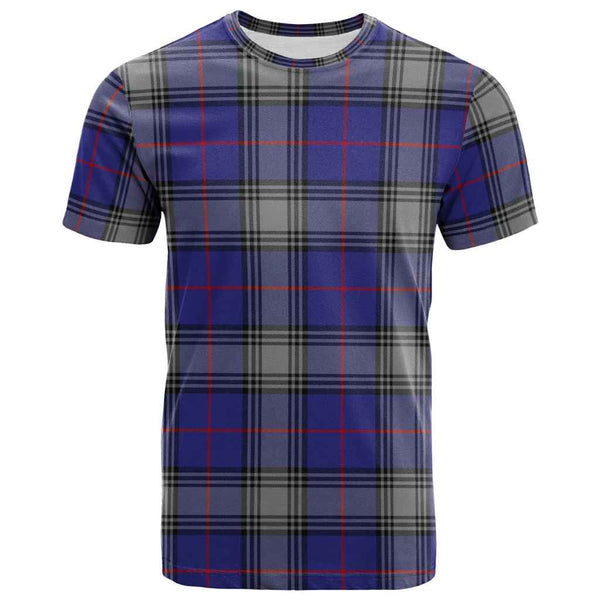Scottish Kinnaird Clan Tartan T-Shirt Front Side Tartan Plaid