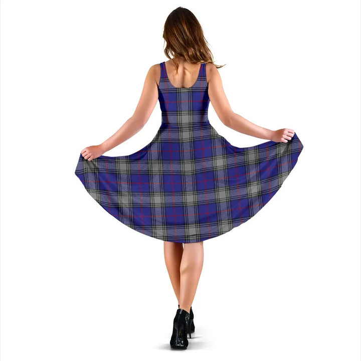 Scottish Kinnaird Clan Tartan Women Midi Dress