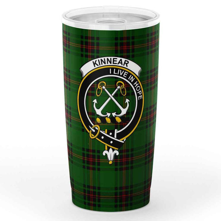 Scottish Kinnear Clan Crest Tartan Insulated Tumbler Tartan Plaid 1