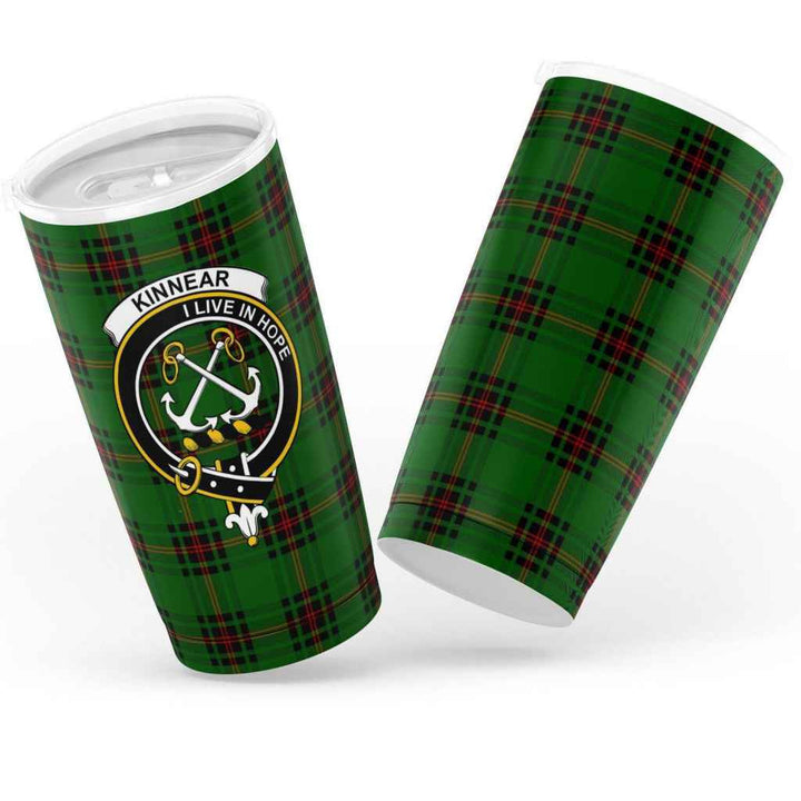 Scottish Kinnear Clan Crest Tartan Insulated Tumbler Tartan Plaid 3