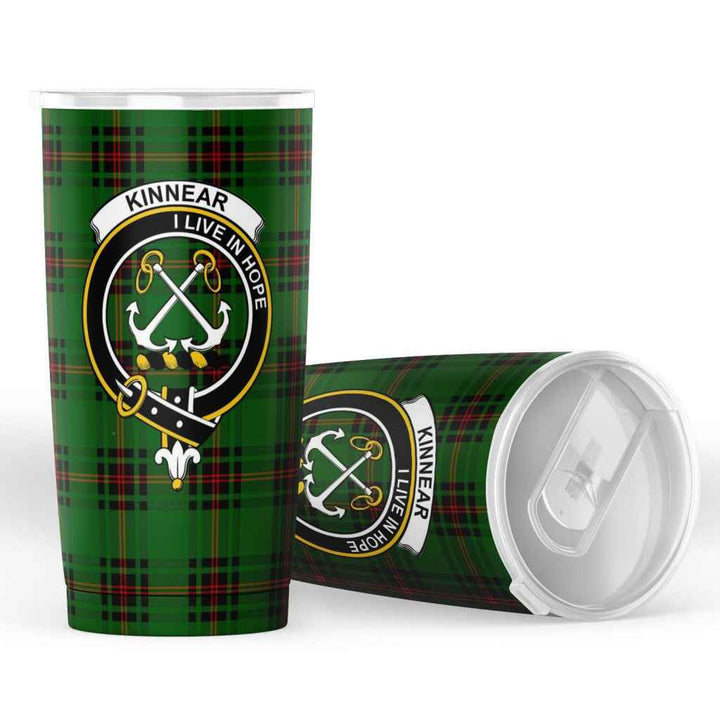 Scottish Kinnear Clan Crest Tartan Insulated Tumbler Tartan Plaid 4