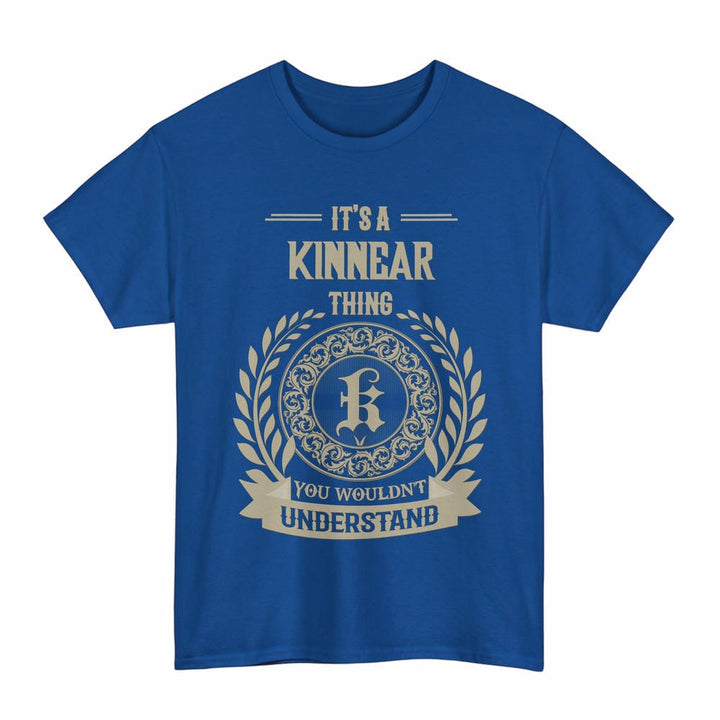Scottish Kinnear Clan Tartan T-Shirt - Vintage Family Name Tartan Plaid Royal Color