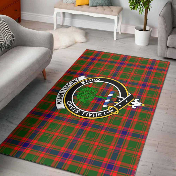 Scottish Kinninmont Clan Crest Tartan Area Rug Tartan Plaid 1