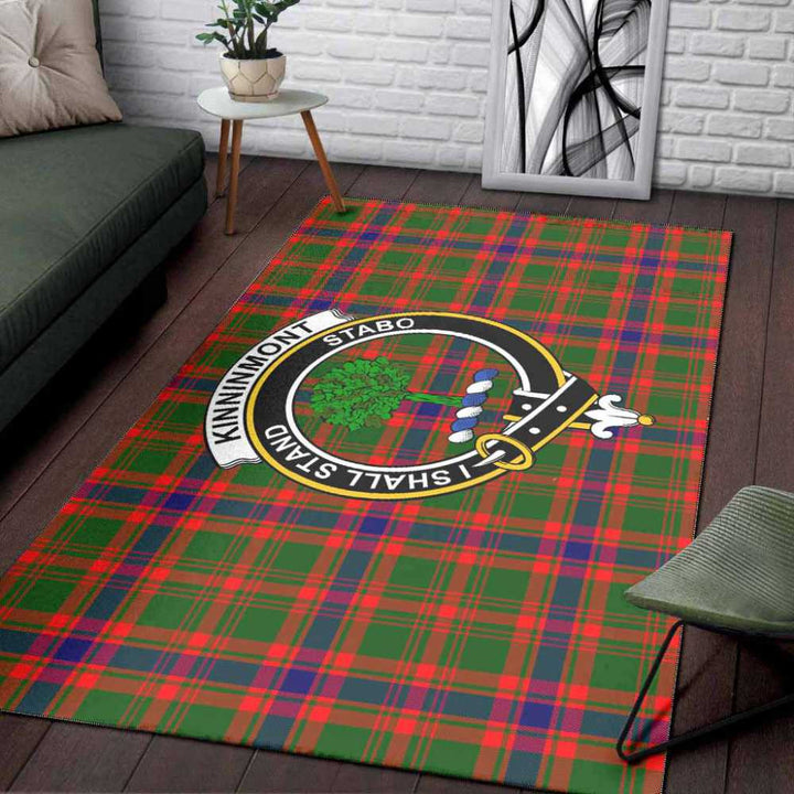 Scottish Kinninmont Clan Crest Tartan Area Rug Tartan Plaid 3