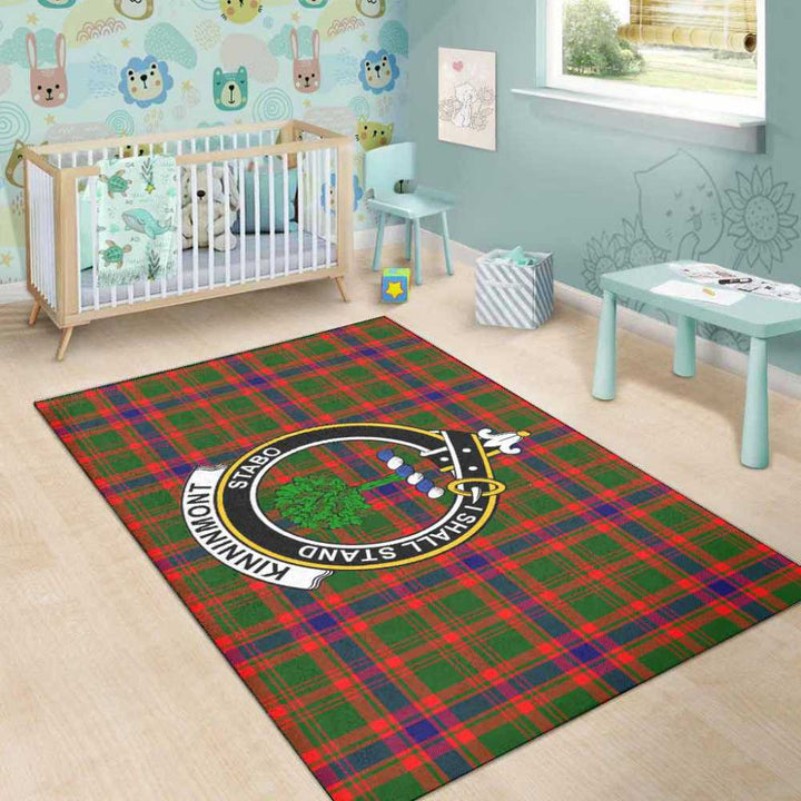 Scottish Kinninmont Clan Crest Tartan Area Rug Tartan Plaid 5
