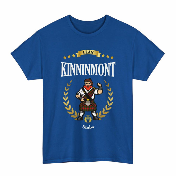 Scottish Kinninmont Clan Tartan T-Shirt - Motto Scotsman Tartan Plaid Royal Color