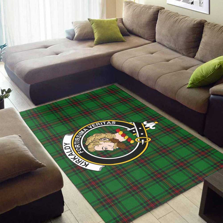 Scottish Kirkaldy Clan Crest Tartan Area Rug Tartan Plaid 2