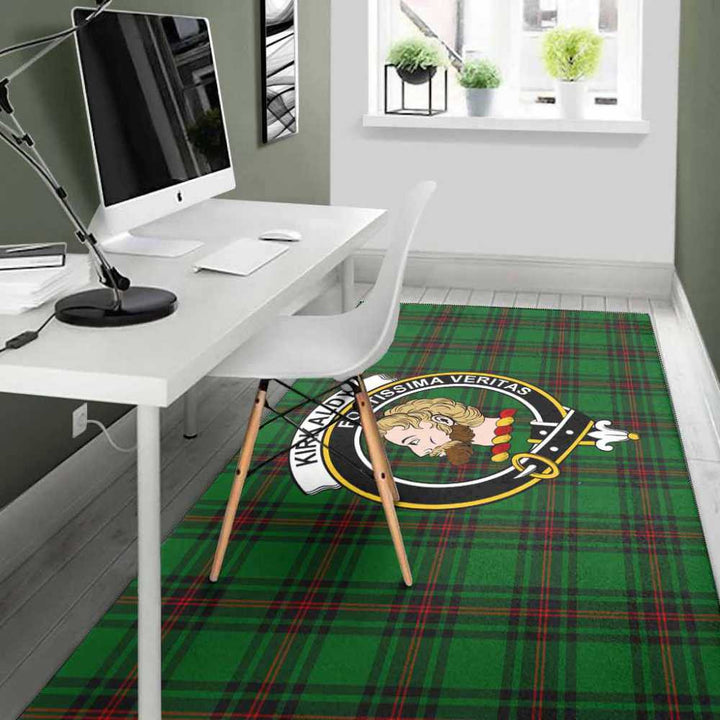 Scottish Kirkaldy Clan Crest Tartan Area Rug Tartan Plaid 4
