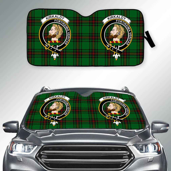 Scottish Kirkaldy Clan Crest Tartan Car Windshield Sun Shade Tartan Plaid 2