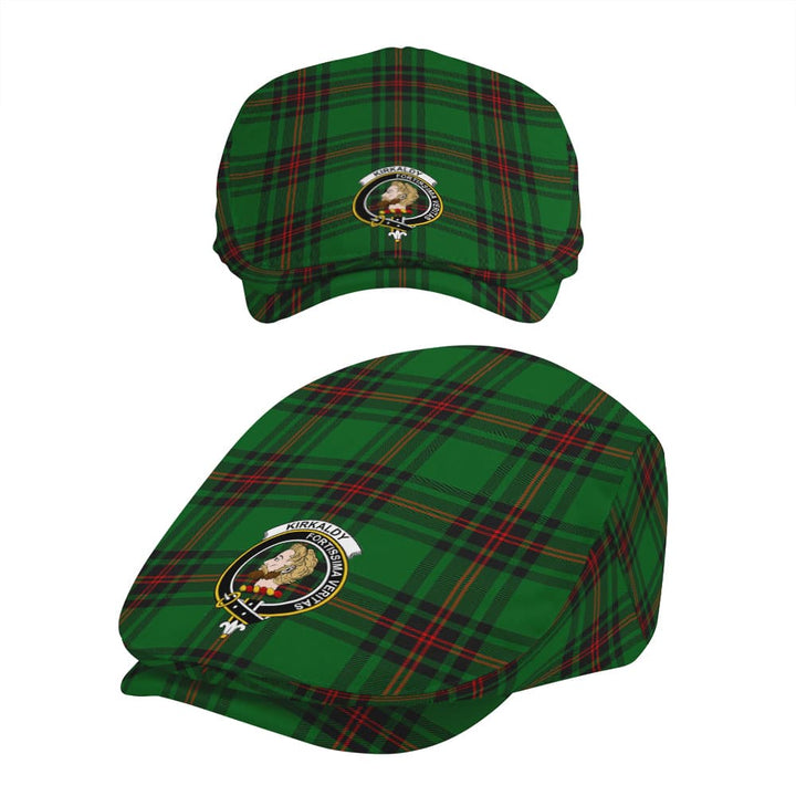 Scottish Kirkaldy Clan Crest Tartan Flat Cap Tartan Plaid 5