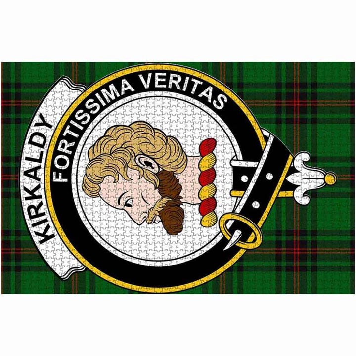 Scottish Kirkaldy Clan Crest Tartan Jigsaw Puzzle 2