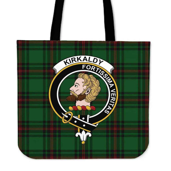 Scottish Kirkaldy Clan Crest Tartan Tote Bag Tartan Plaid